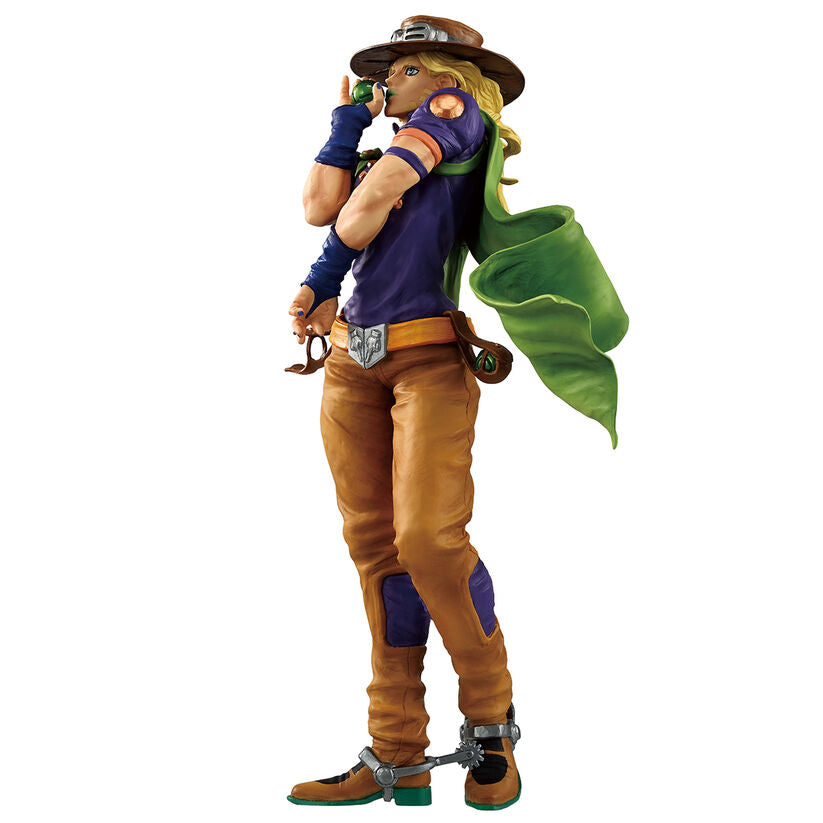 Figura Ichibansho de Gyro Zeppeli de Steel Ball Run con sombrero y capa verde - 4