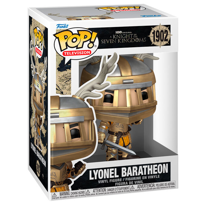Figura Funko POP! de Lyonel Baratheon con armadura, casco con astas y espada - 2