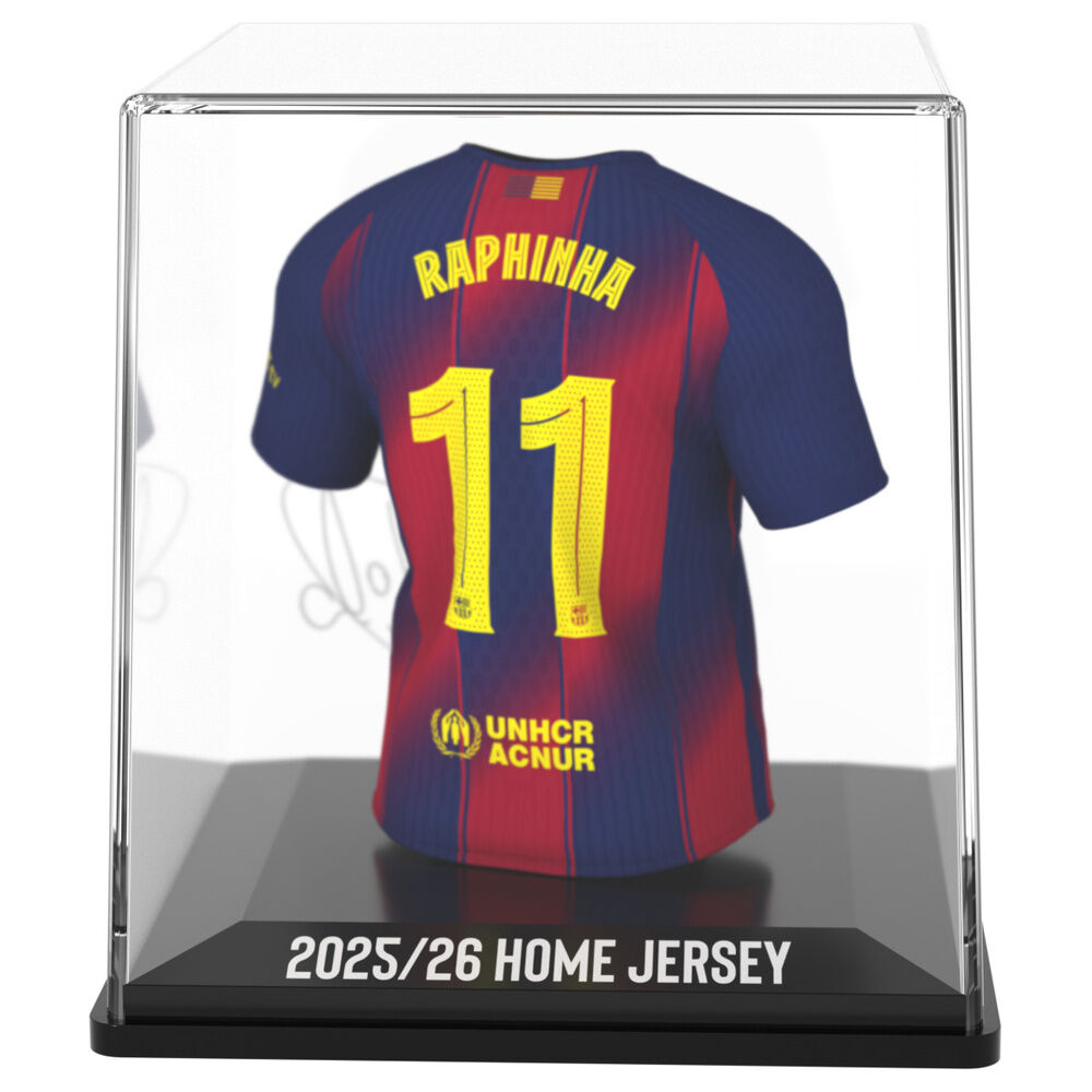 Figura mini de la camiseta de Raphinha del FC Barcelona en estuche - 4