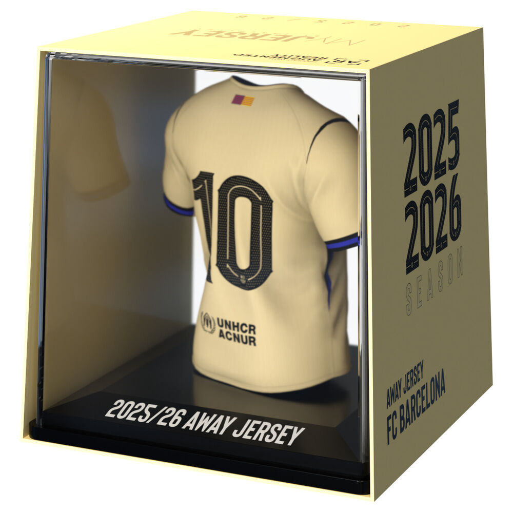 Figura mini de camiseta amarilla del FC Barcelona en estuche transparente - 4