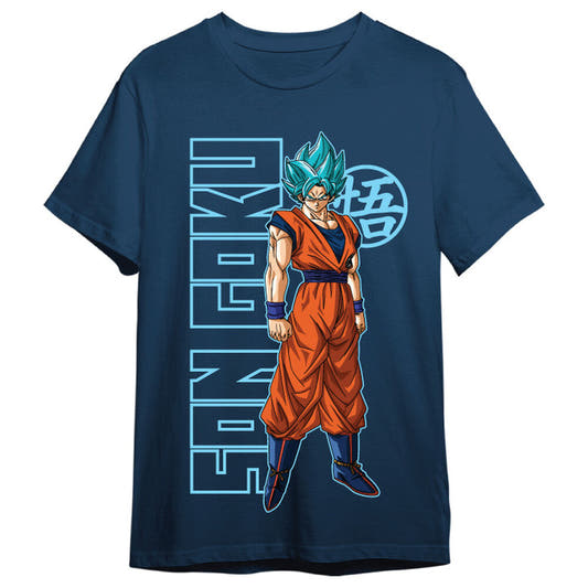 Camiseta azul marino de Goku Super Saiyan de Dragon Ball Super - 2