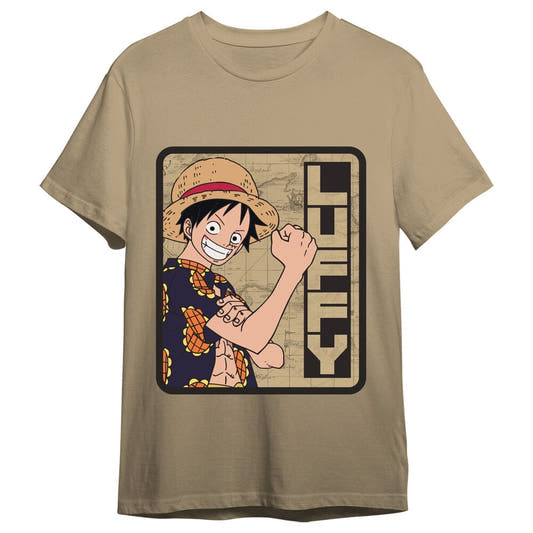 Camiseta beige de Monkey D. Luffy de One Piece - 3