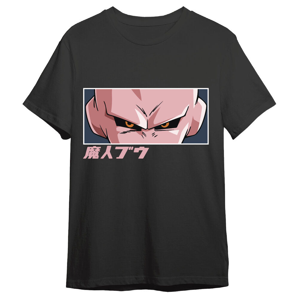 Camiseta negra Buu Eyes de Dragon Ball Super con ojos de Majin Buu