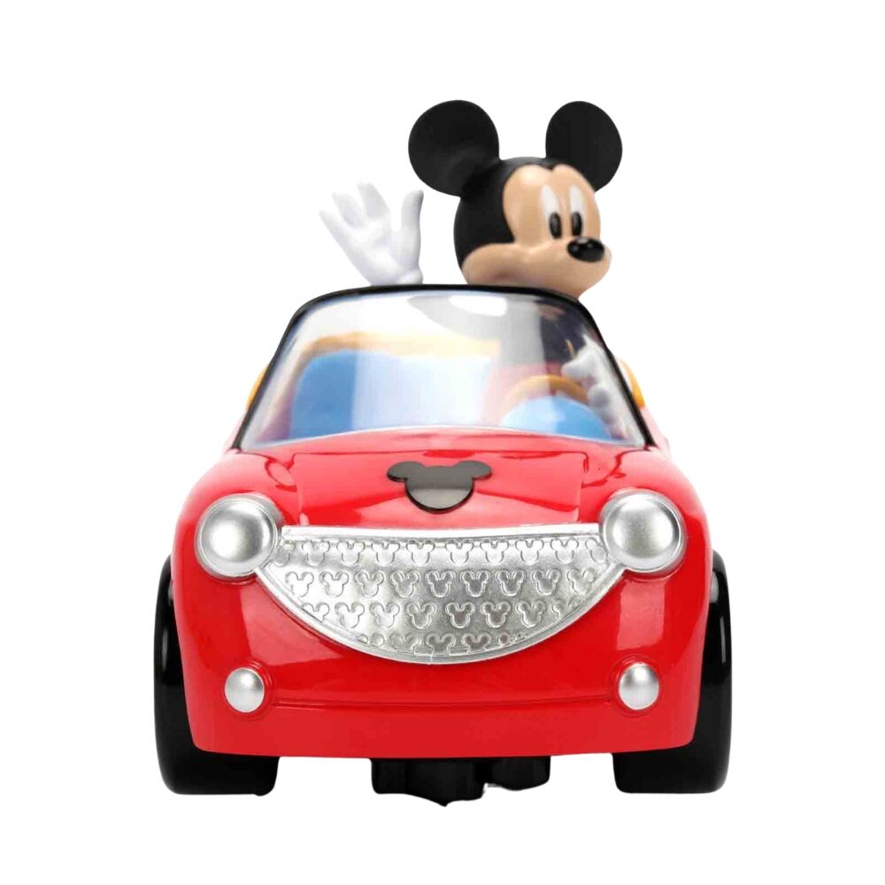 Coche radio control Roadster rojo de Mickey Mouse con mando - 5