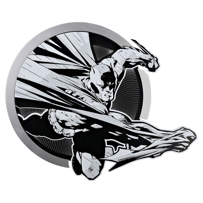 Placa redonda de madera Batman DC Comics con diseño en capas 3D