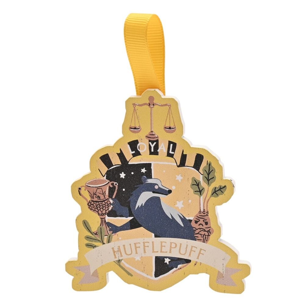 Mini colgador amarillo de Hufflepuff de Harry Potter