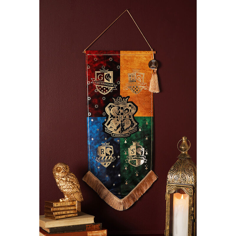 Estandarte decorativo de Harry Potter con las cuatro casas de Hogwarts - 4