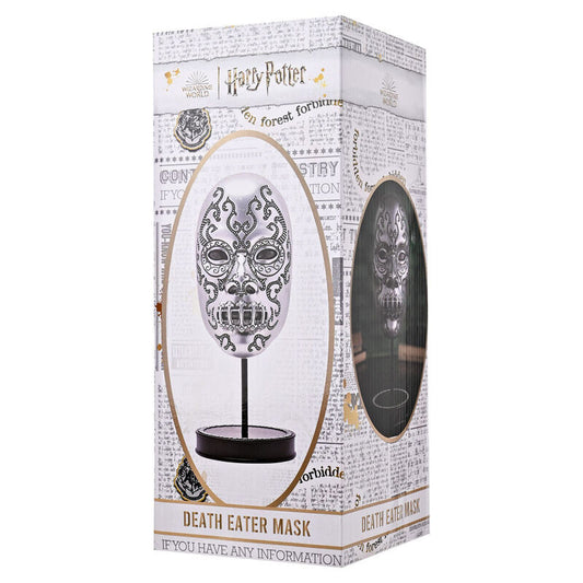 Figura de máscara de Mortífago Harry Potter sobre soporte negro - 4