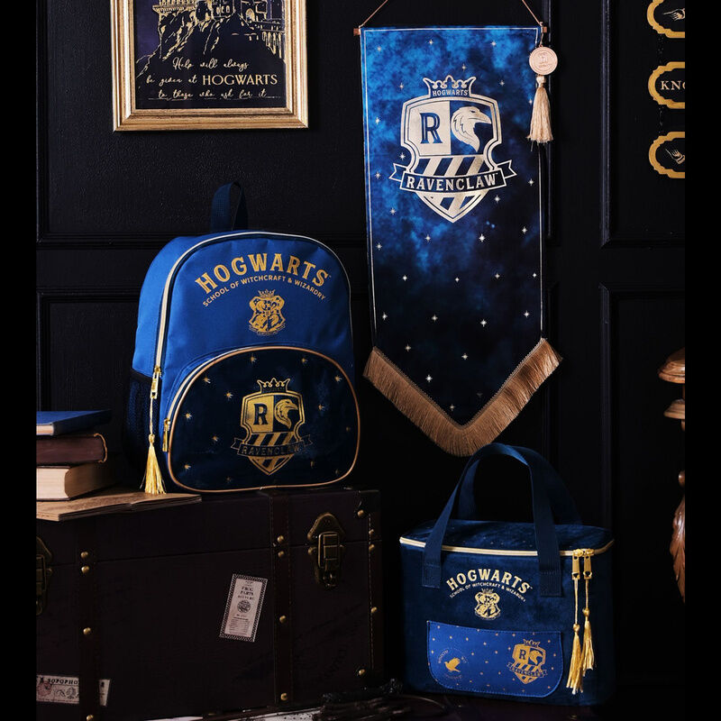 Bolsa portameriendas azul de terciopelo Ravenclaw Harry Potter - 5