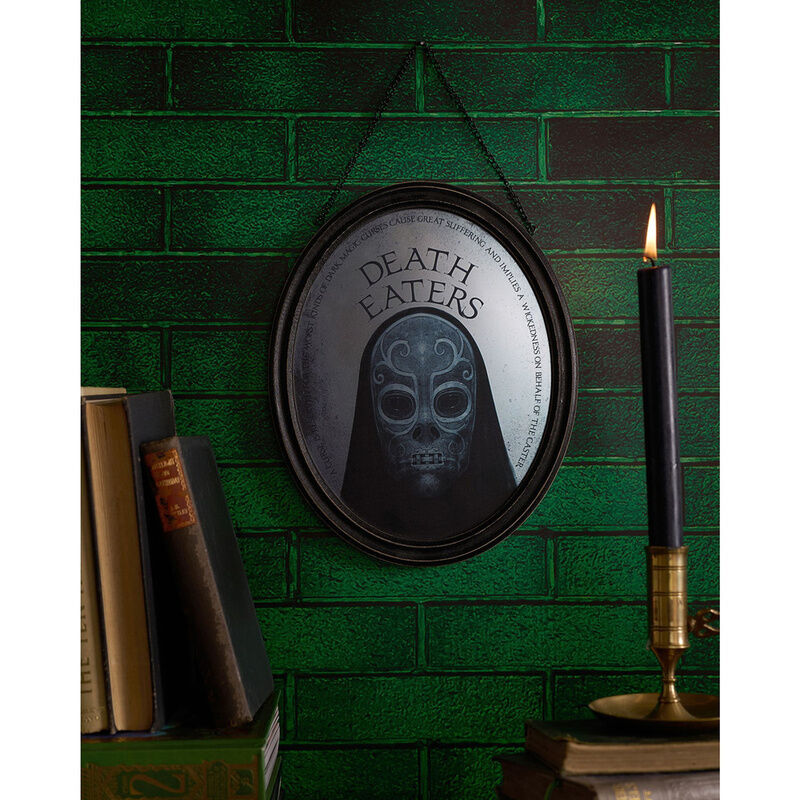 Placa espejo ovalada Harry Potter con máscara de Mortífago - 5