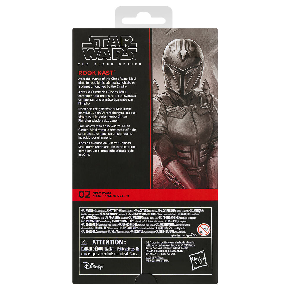 Figura articulada Rook Kast Maul Shadow Lord Star Wars con armadura granate y negra - 5