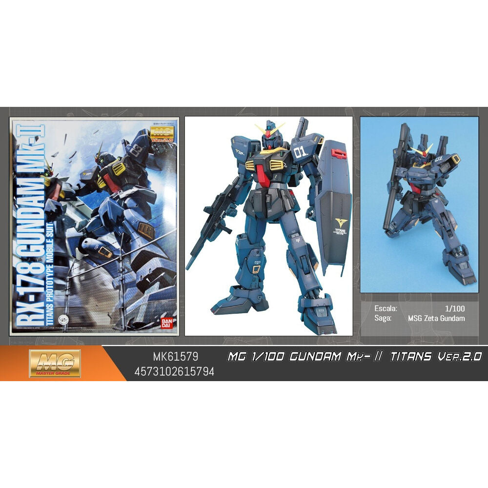 Maqueta MG 1/100 Gundam Mk-II Titans Ver. 2.0