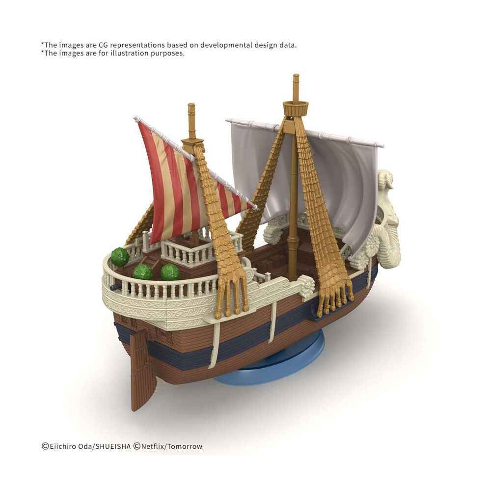 Model kit Going Merry de One Piece con piezas de efecto de olas - 3
