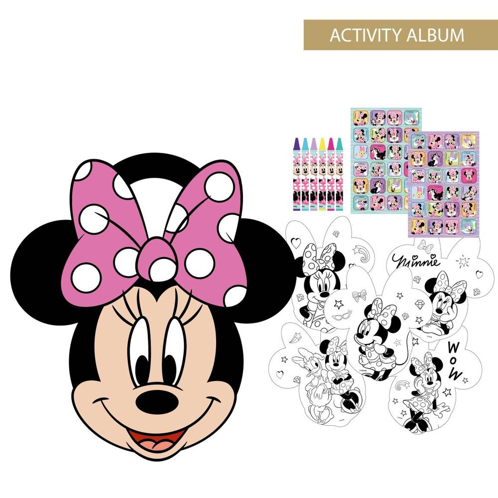 Álbum de actividades coloreable de Minnie Disney