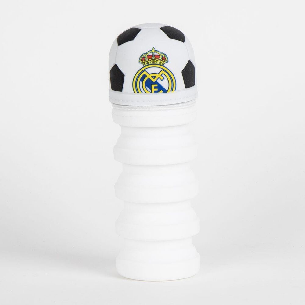 Portatodo 3D plegable del Real Madrid con diseño de balón en blanco y negro - 5