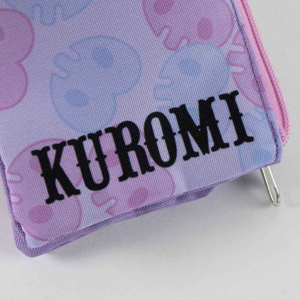 Portatodo triple Kuromi Hello Kitty lila y rosa - 5
