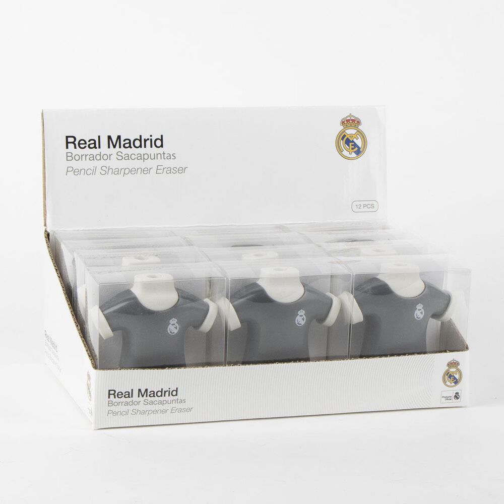 Sacapuntas con borrador Real Madrid con forma de camiseta en colores surtidos - 6