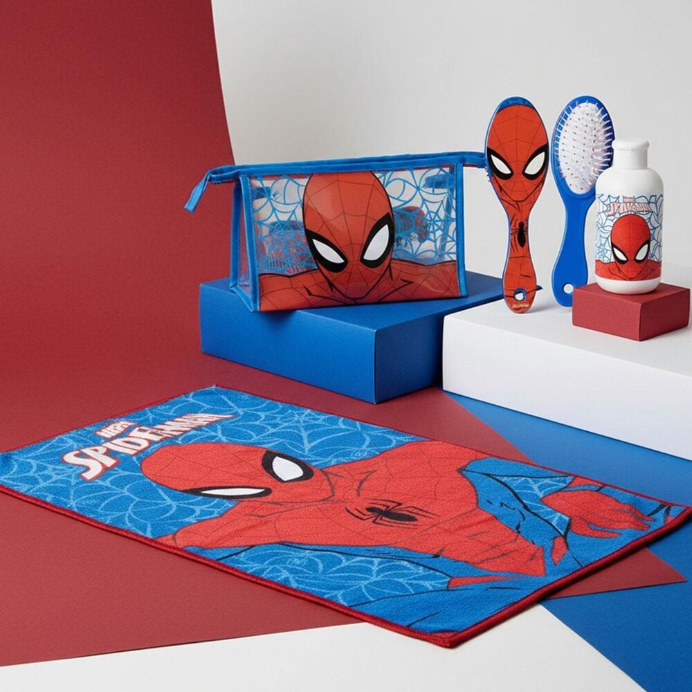 Set de aseo Spider-Man Marvel con neceser, cepillo, bote y pieza textil - 6