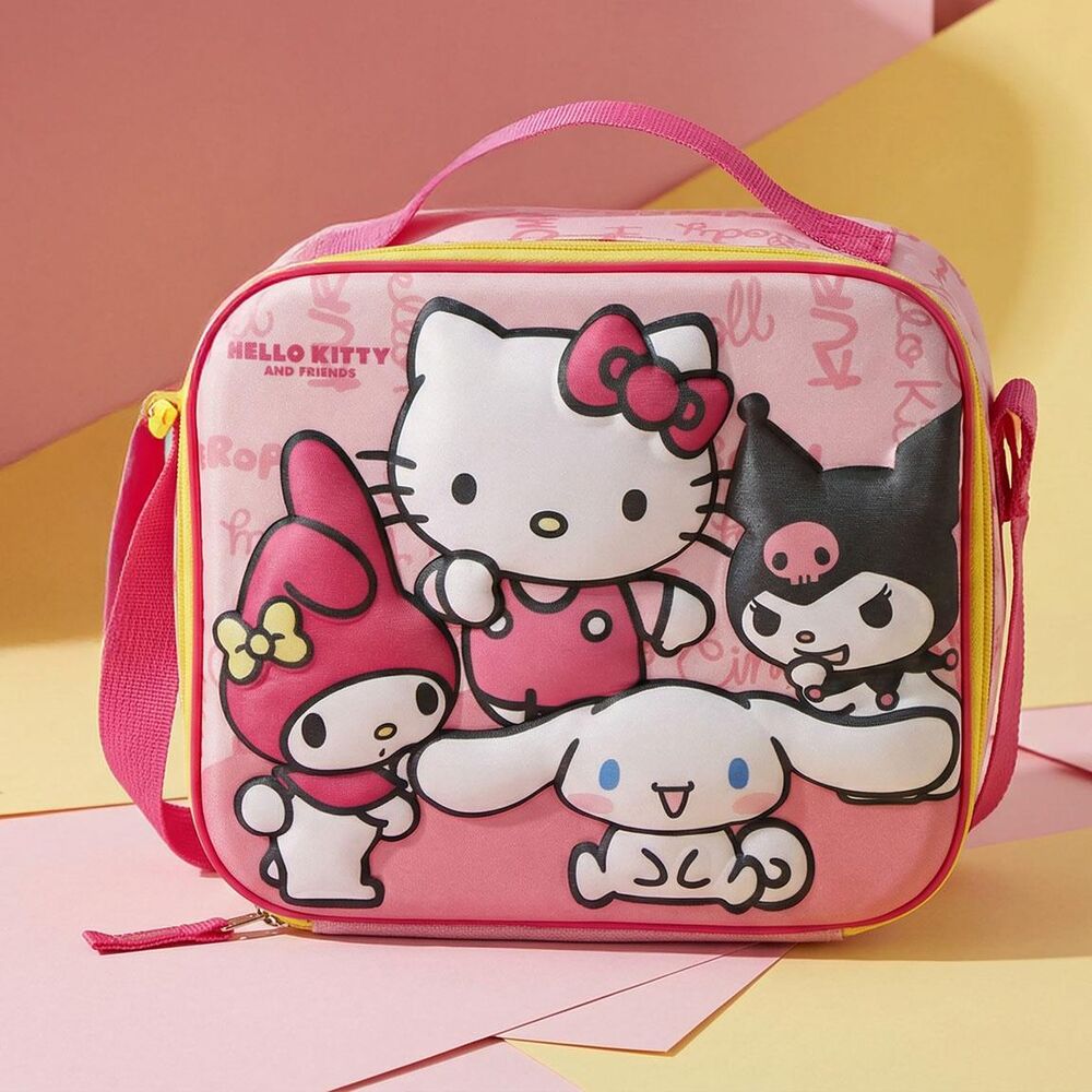 Bolsa portameriendas 3D rosa de Hello Kitty and Friends - 6