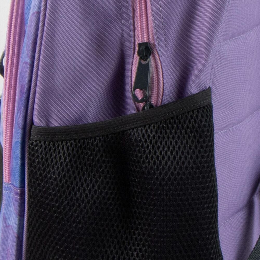 Mochila escolar morada de Kuromi con bolsillos laterales de malla - 6