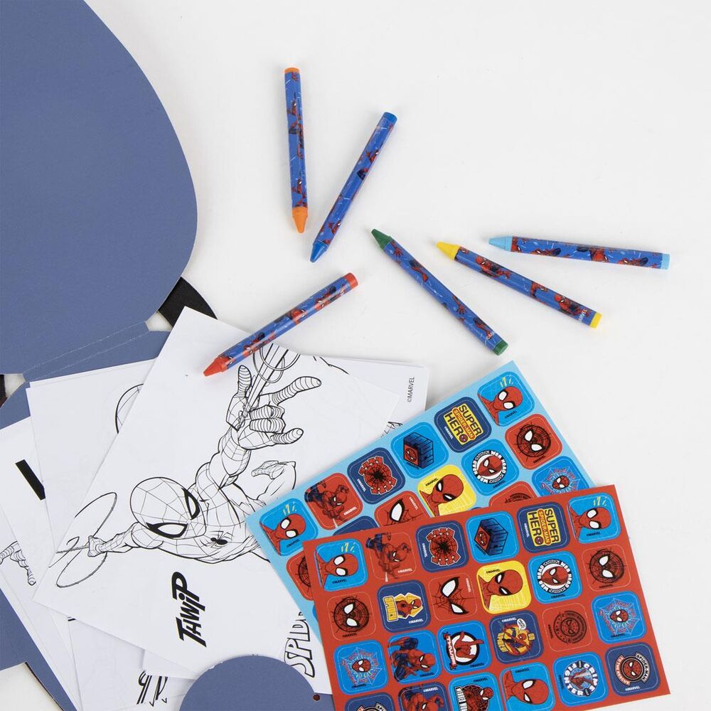 Set de actividades Spider-Man Marvel con láminas, ceras y pegatinas - 6