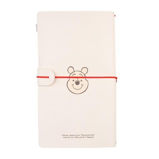Cuaderno de viaje Winnie the Pooh y Piglet con cierre elástico rojo - 2