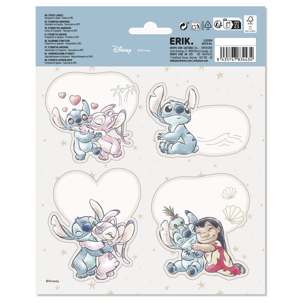 Etiquetas adhesivas escolares Stitch Disney con diseños variados - 2