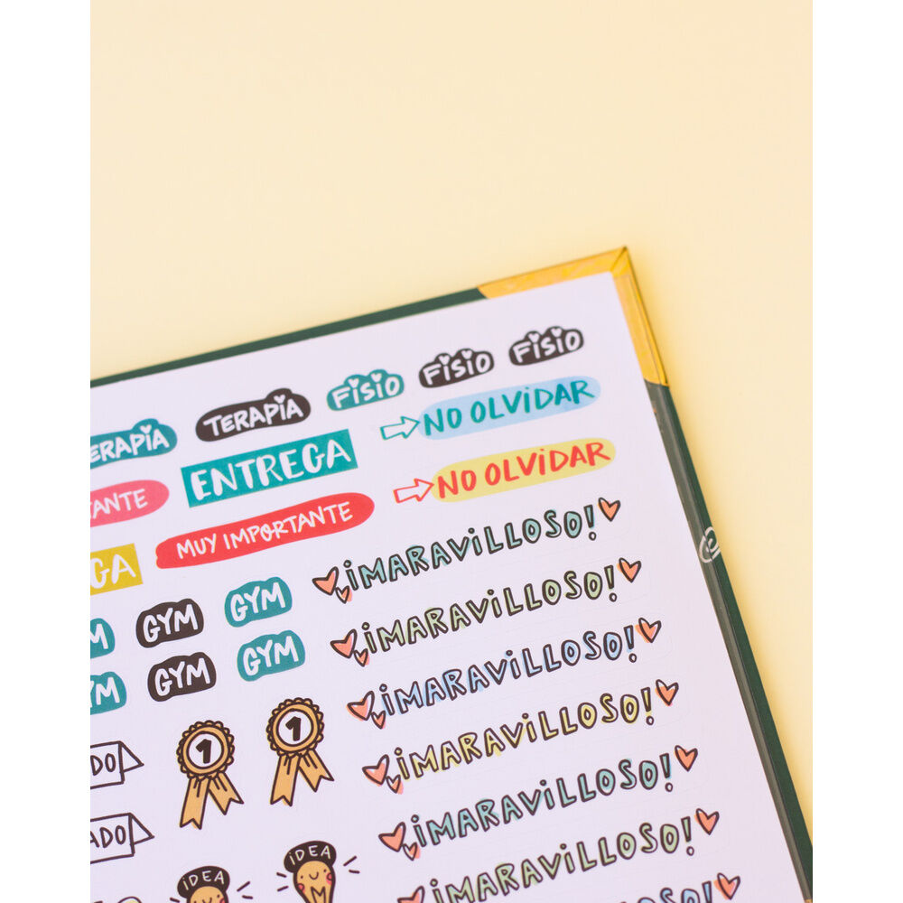 Cuaderno A4 para profes Pedrita Parker verde con espiral dorada - 6