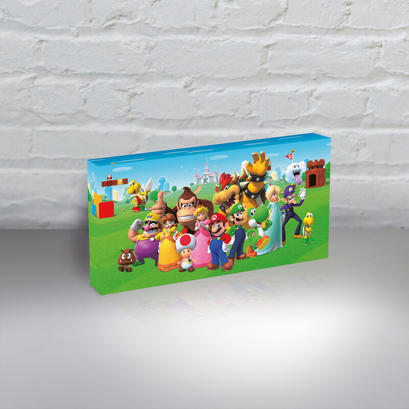 Lienzo luminoso de Super Mario con personajes y luz LED - 2