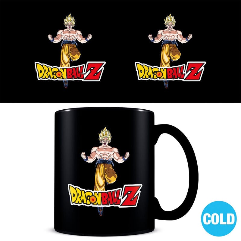 Taza negra de cerámica Dragon Ball Z con Goku