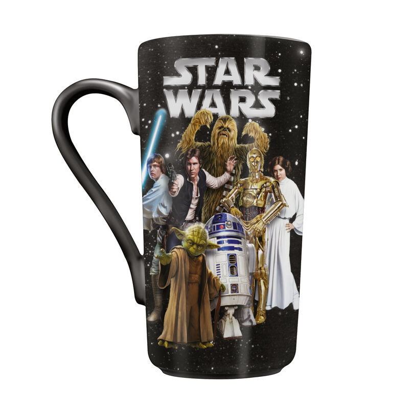 Taza de cerámica Star Wars de 550 ml con personajes clásicos