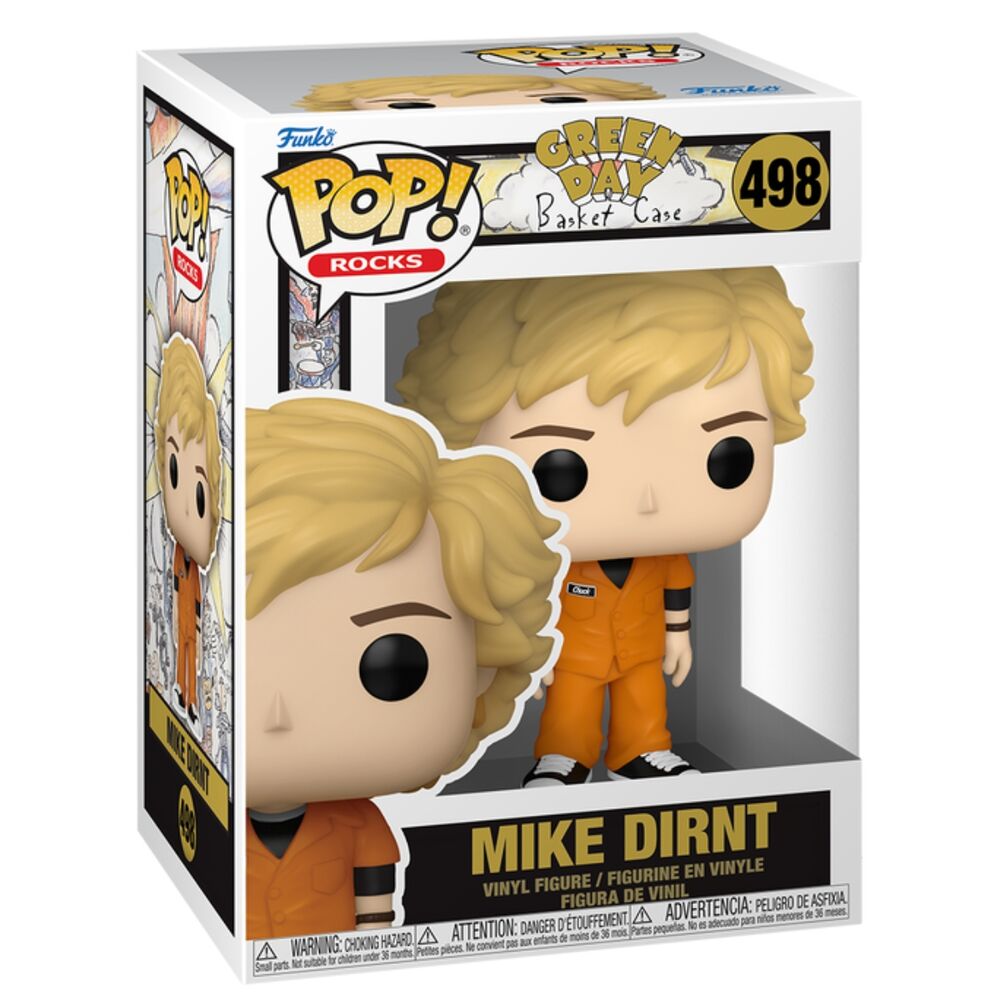 Figura Funko POP! de Mike Dirnt de Green Day con traje naranja - 2