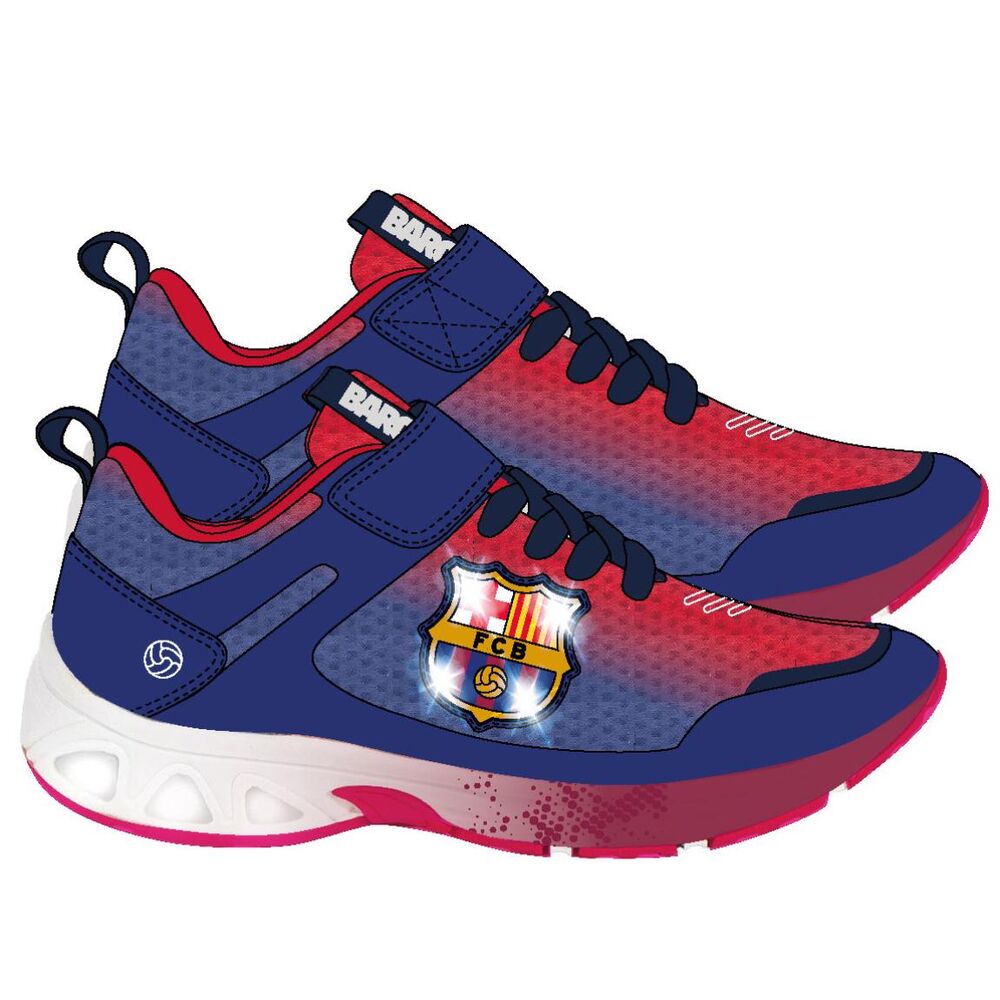 Deportivas con luces F.C. Barcelona en azul y rojo