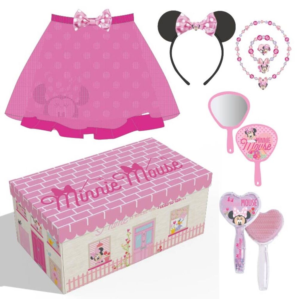 Set de belleza Minnie Disney con maletín rosa y accesorios
