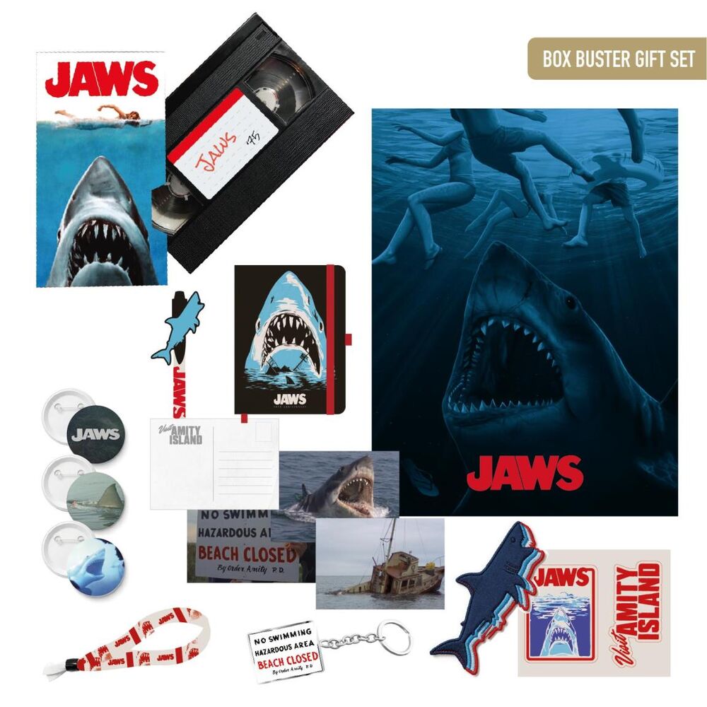 Set regalo Jaws Tiburón CERDÁ con accesorios temáticos