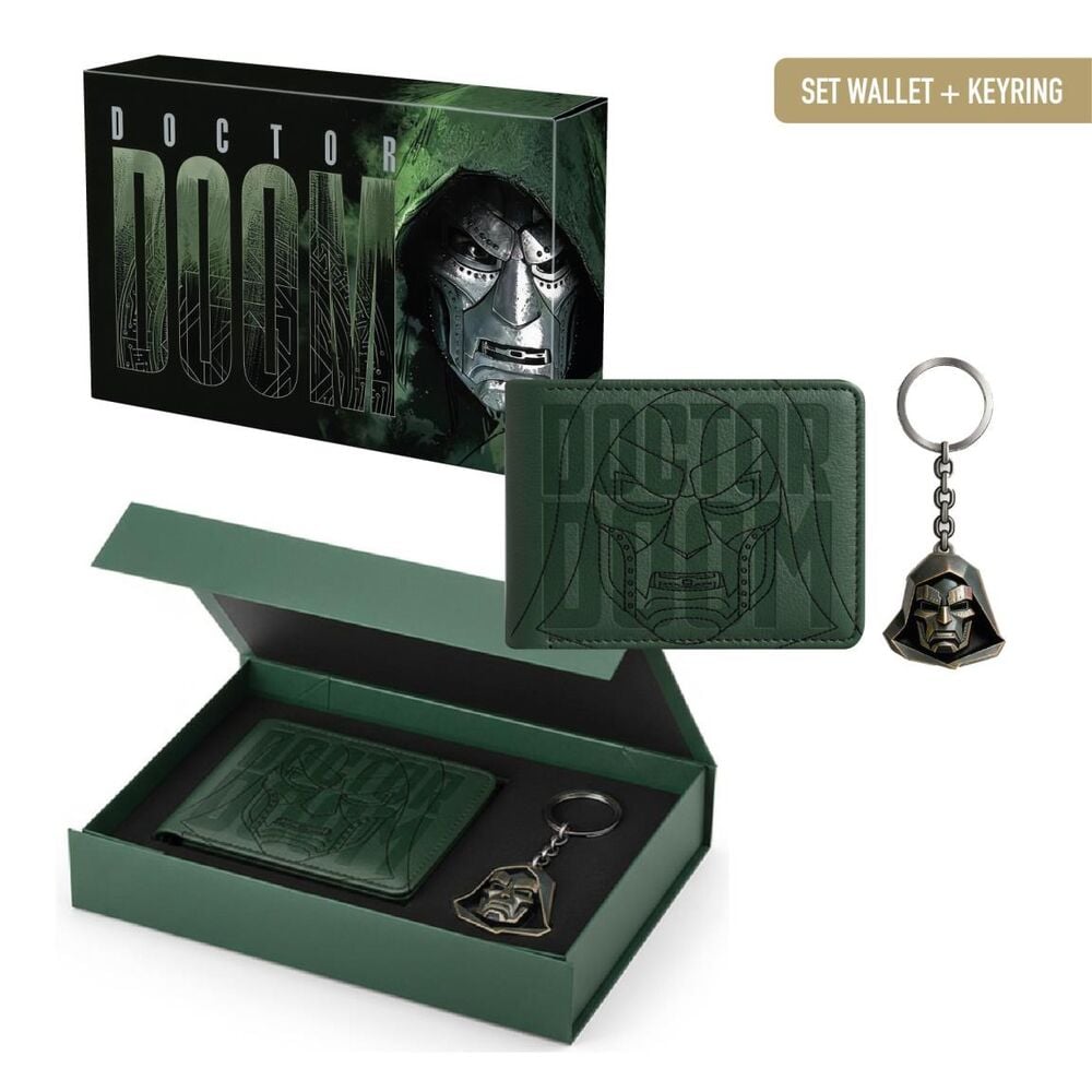 Set regalo Doctor Doom con cartera y llavero Marvel