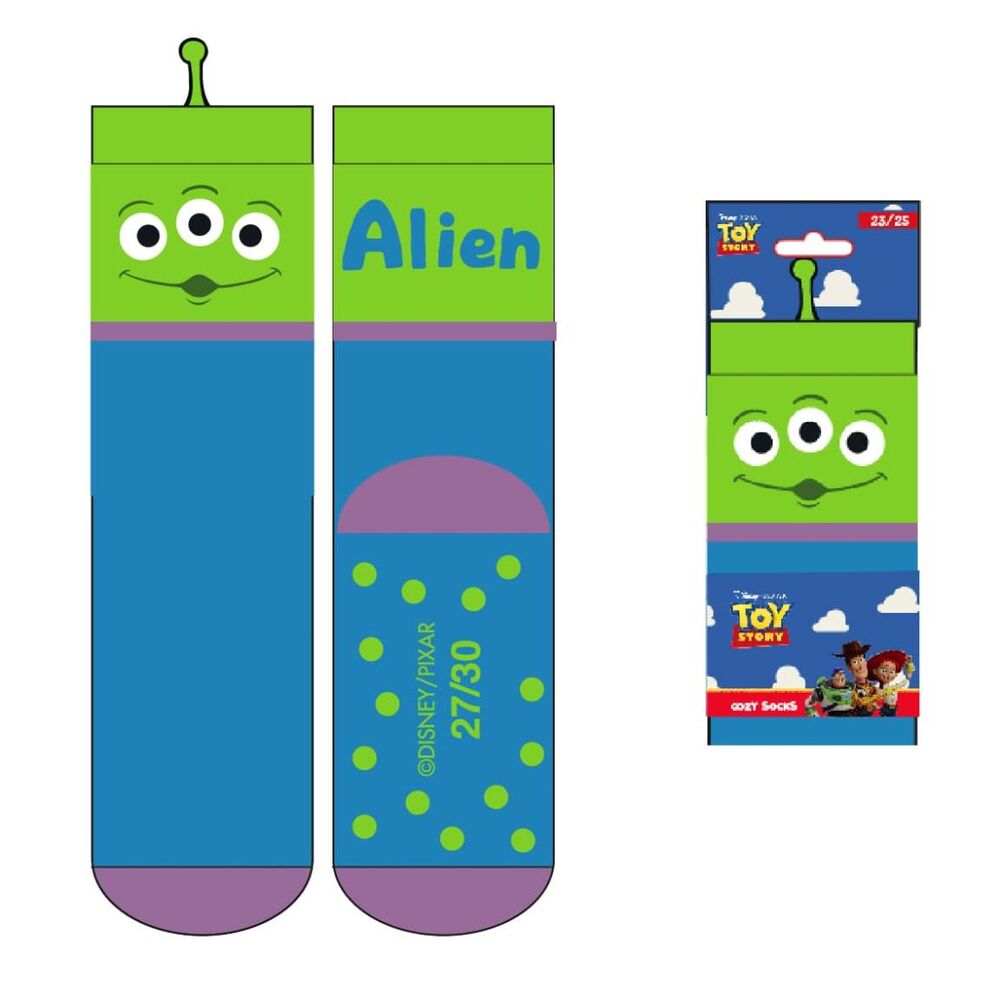 Calcetines antideslizantes Toy Story con diseño de Alien