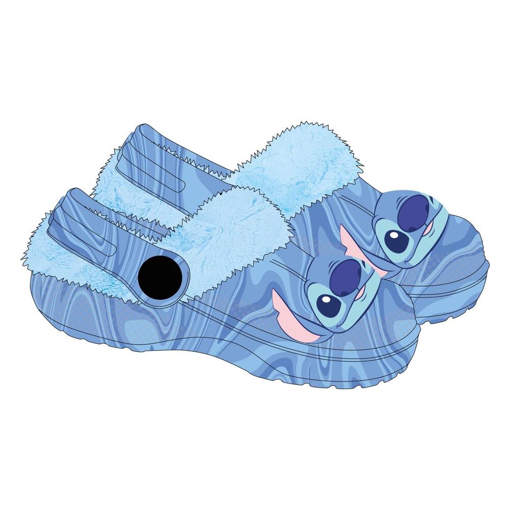 Pantuflas azules de Stitch Disney con acabado afelpado - 2