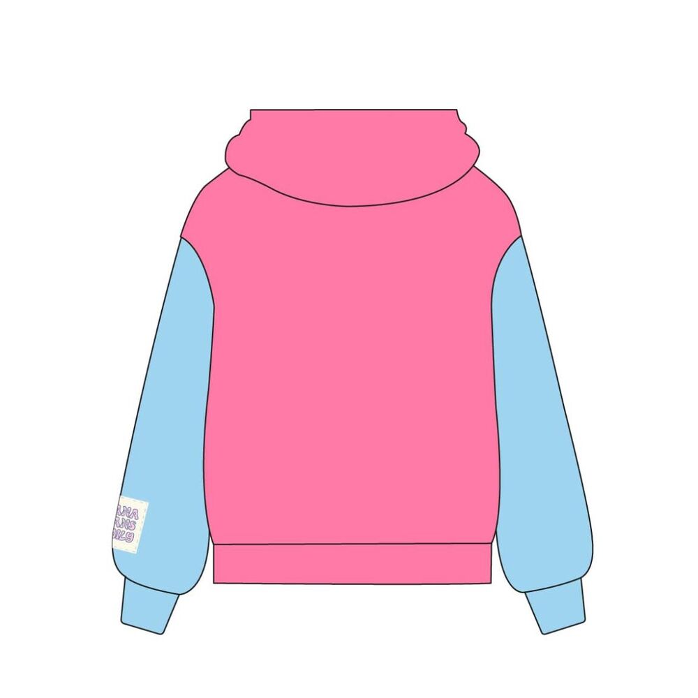 Sudadera rosa y azul con capucha y cremallera de Stitch Disney - 2