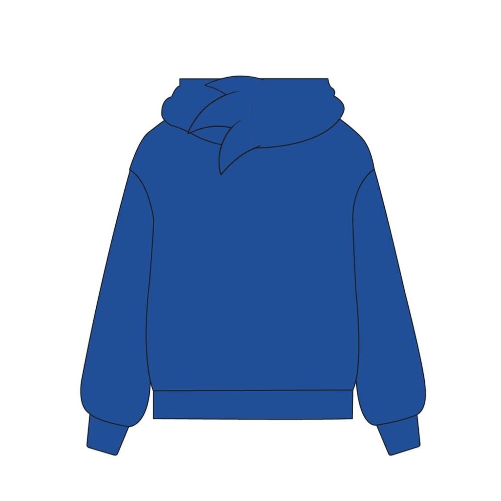 Sudadera azul infantil de Sonic con capucha y cremallera - 2