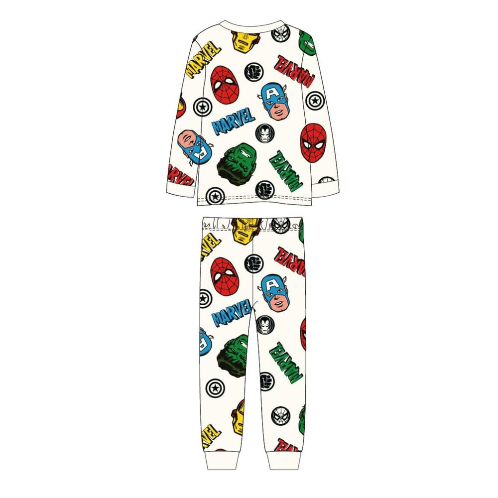Pijama infantil Marvel de Los Vengadores con camiseta y pantalón estampados - 2