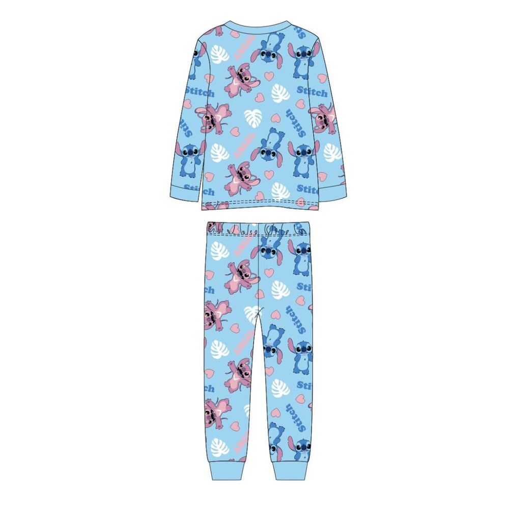 Pijama infantil de dos piezas Stitch Disney azul - 2