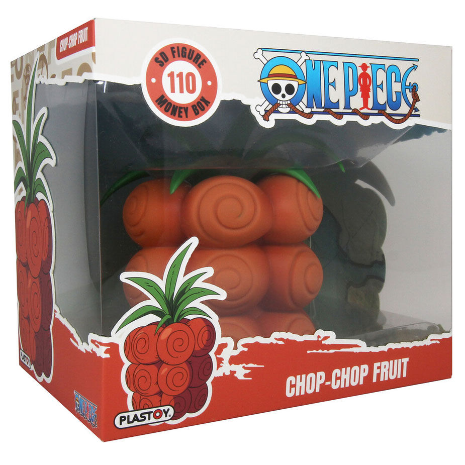 Hucha Fruta Bara-Bara de One Piece naranja y verde - 2