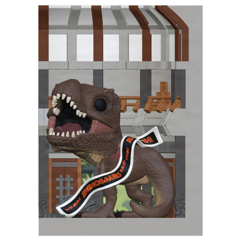 Figura Funko POP! Nooks de T. Rex en el Centro de Visitantes de Jurassic Park