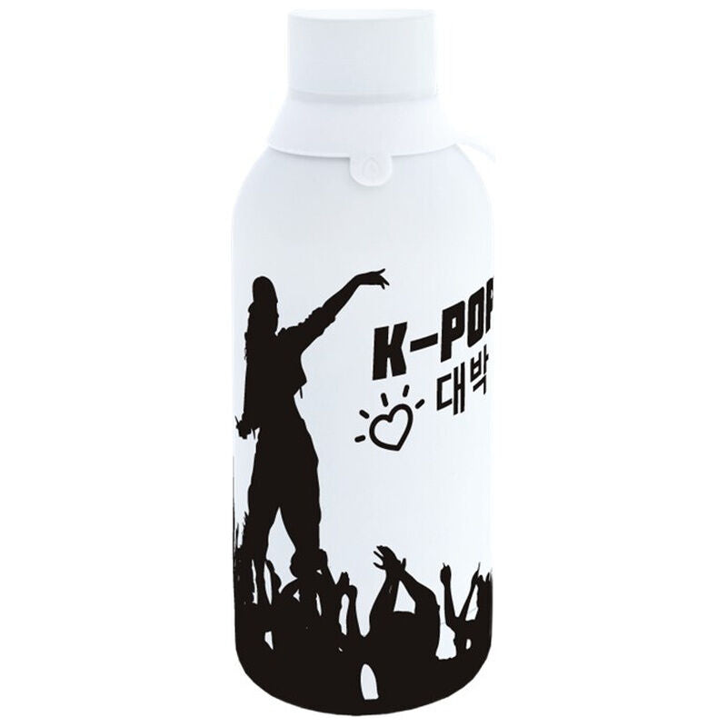 Botella térmica blanca Lovely Story Ice K-Pop de 500 ml