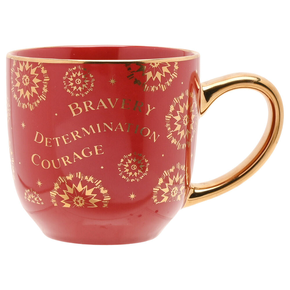 Taza de cerámica roja de Gryffindor con detalles dorados - 2