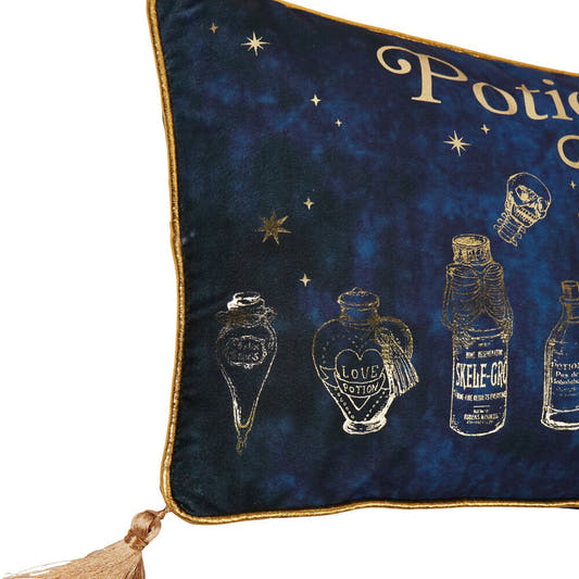 Cojín de terciopelo Harry Potter Potions Class con frascos de pociones y borlas - 3