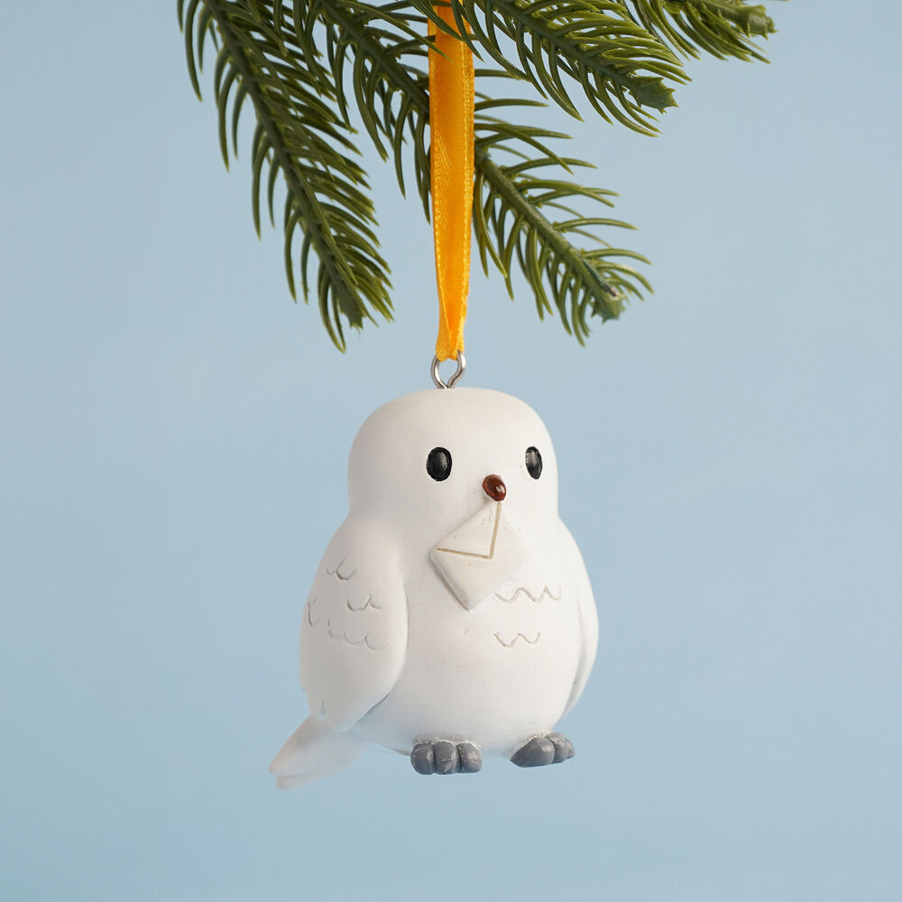Adorno navideño de Hedwig de Harry Potter con sobre y cinta amarilla - 4