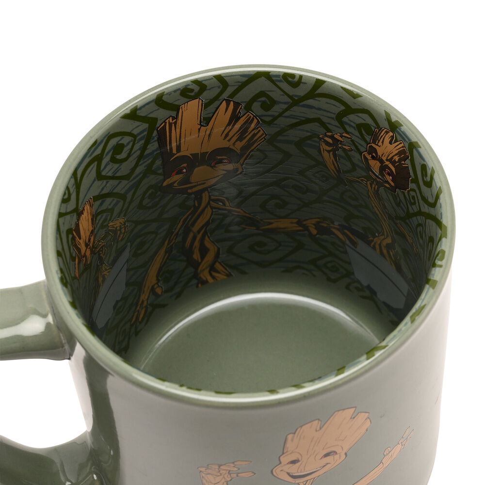 Taza de cerámica de Groot de Marvel con ilustración exterior - 4