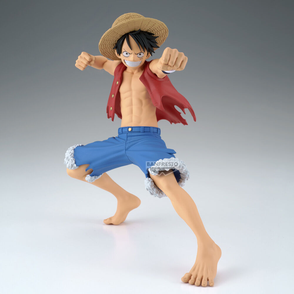 Figura de Monkey D. Luffy de One Piece con sombrero de paja en pose de acción - 4